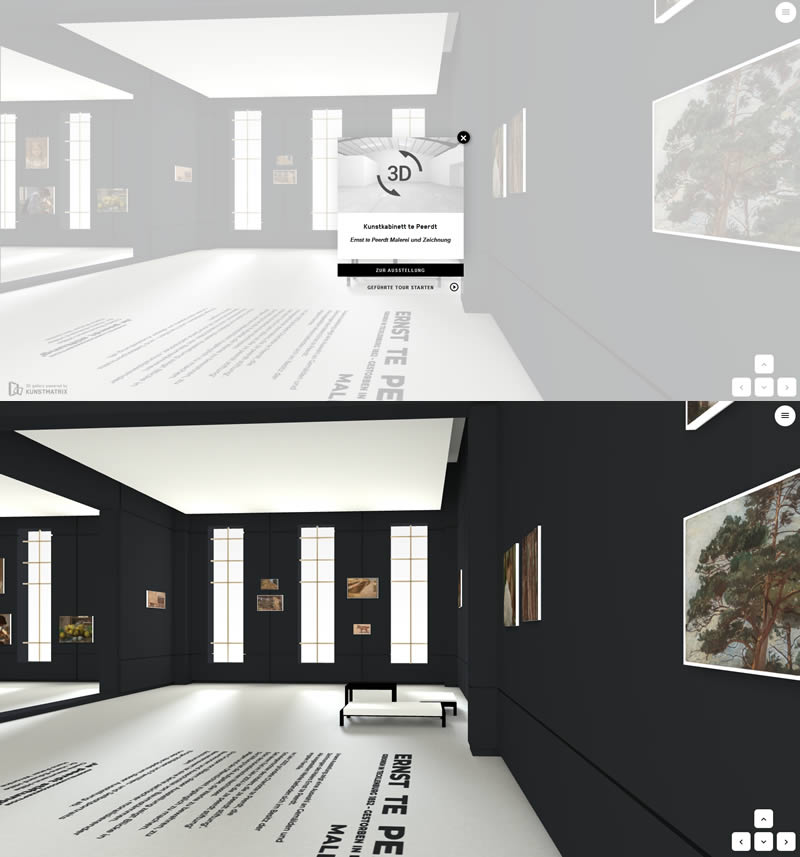 3D-Ausstellung ausgewählter Werke