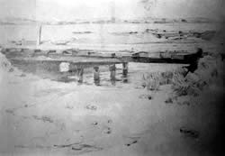 Ernst te Peerdt: Rote Holzbrücke